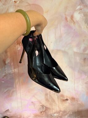 Ted Baker Classic Black Patent Pointed-Toe Stiletto Pumps